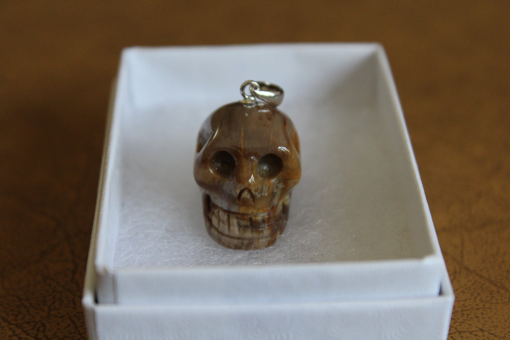 Brown Jasper Gemstone Carved Skull Pendant –  Imports, Inc.